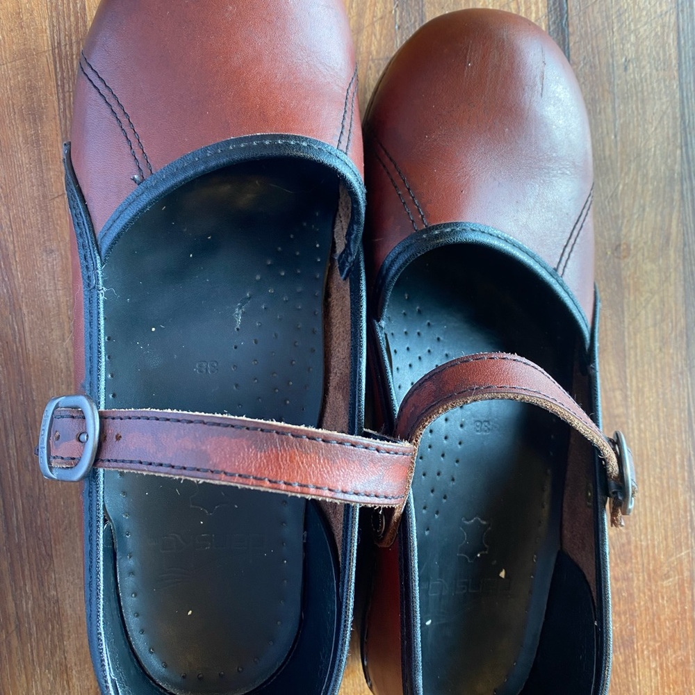 Dansko Mary Jane leather clog composite sole